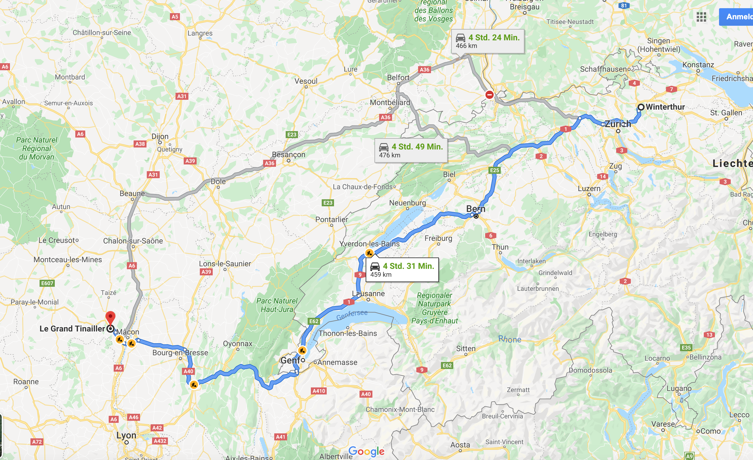 Auf nach Macon in Frankreich